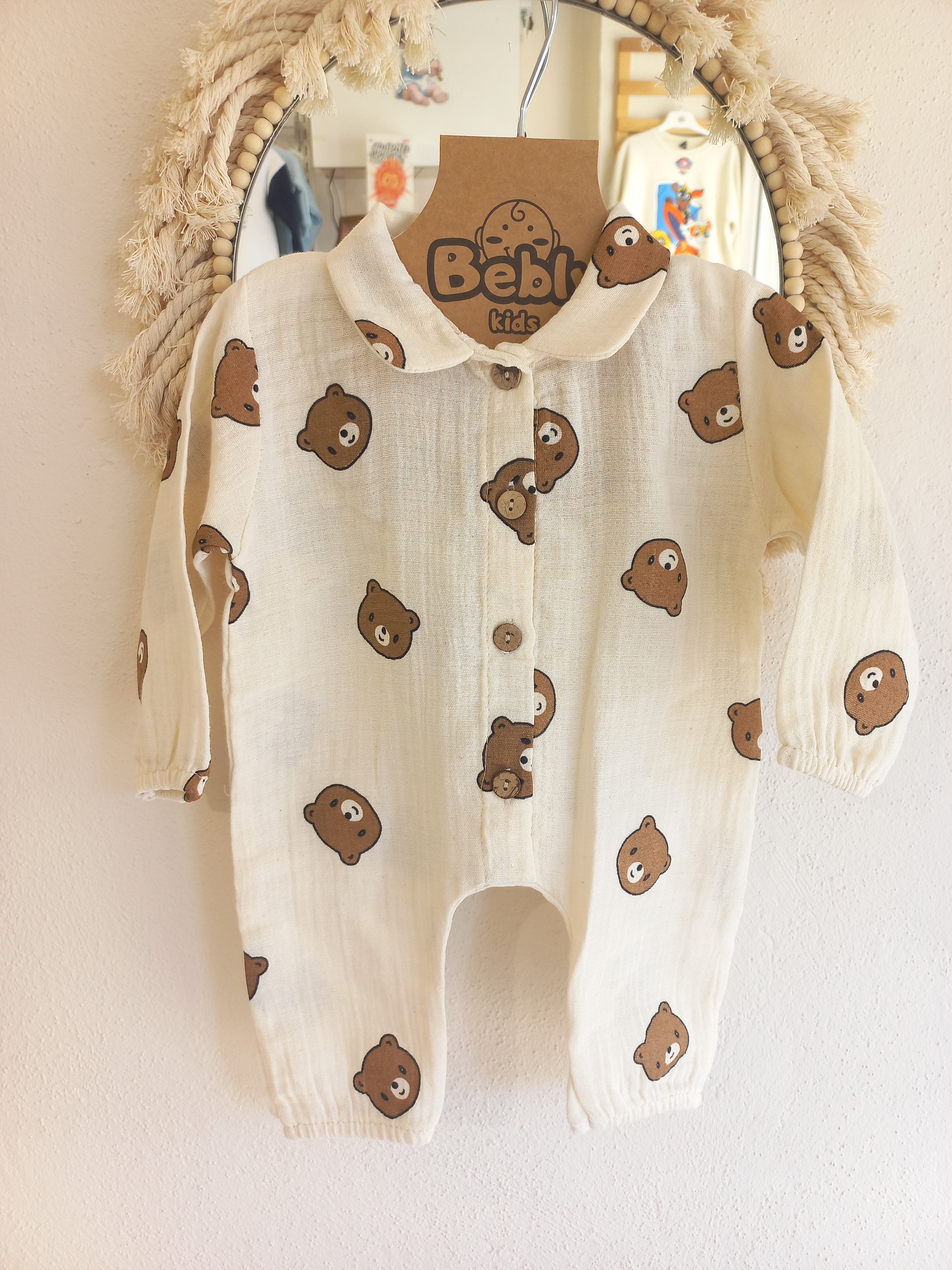 Şapkalı Müslin Tulum