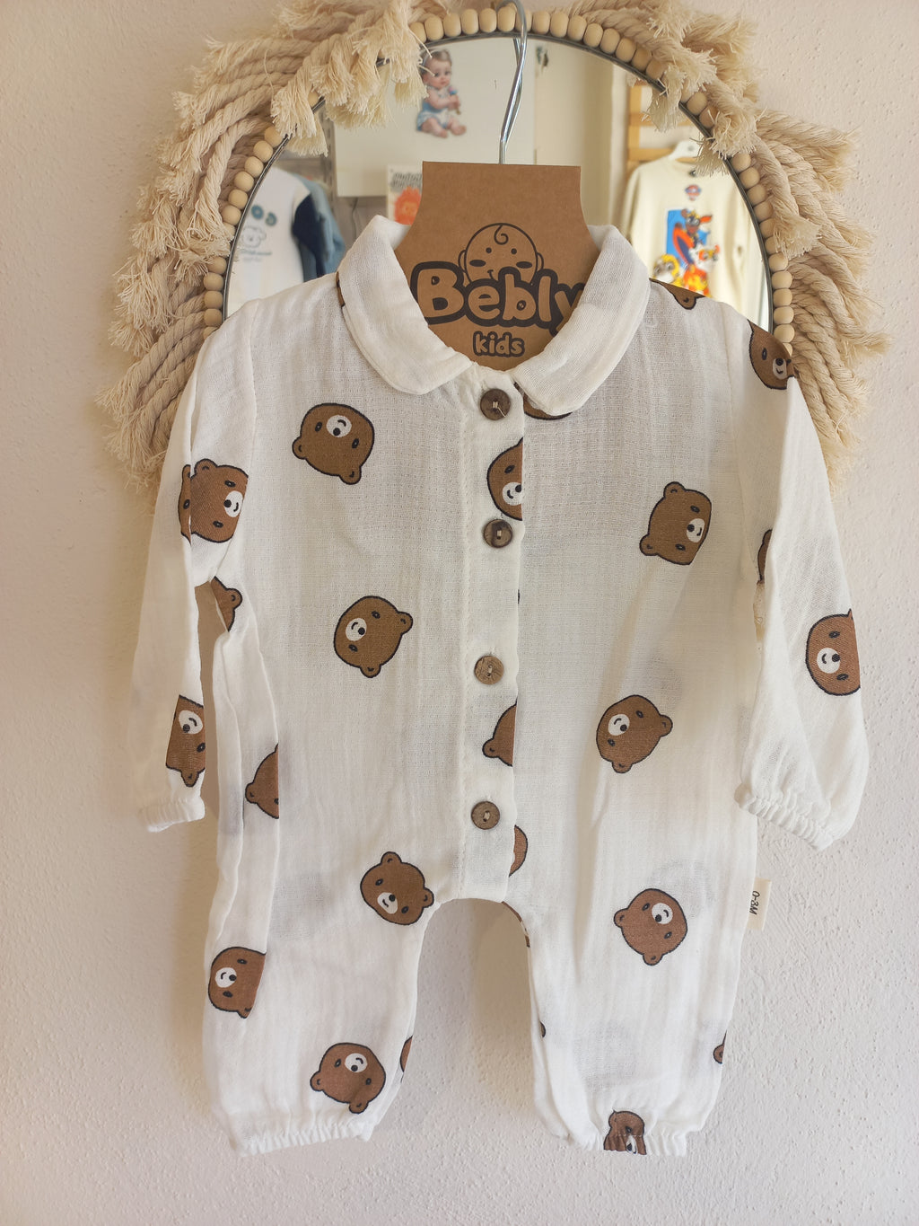 Şapkalı Müslin Tulum