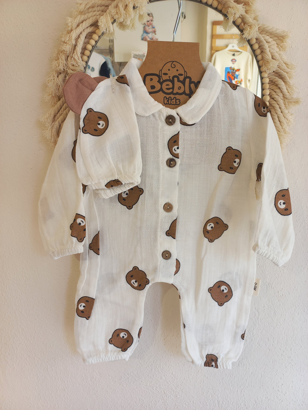 Şapkalı Müslin Tulum